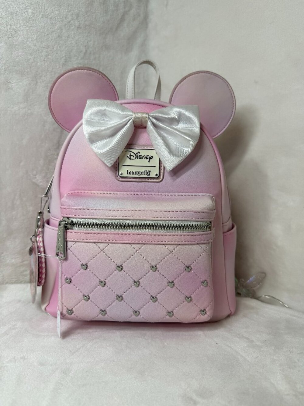 Loungefly Minnie Mouse Classic Series Mini Backpack – Sakura Pink (Used)